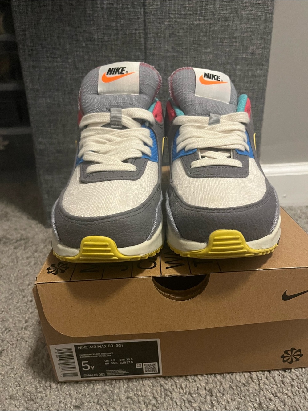 Nike Kids Air Max 90 Sneakers - Iron Gray